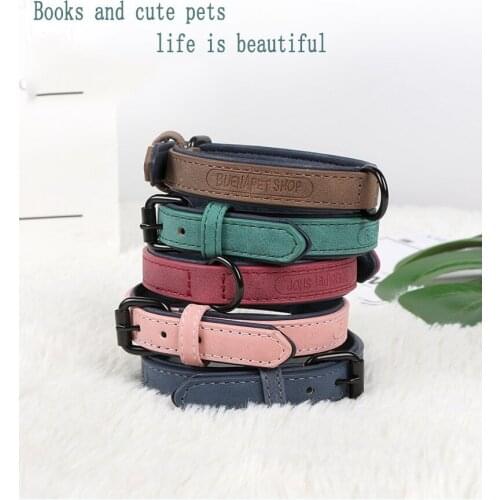 Pet suppliesPet supplies PU leather adjustable collars Variety of fashionable dog cat collars
