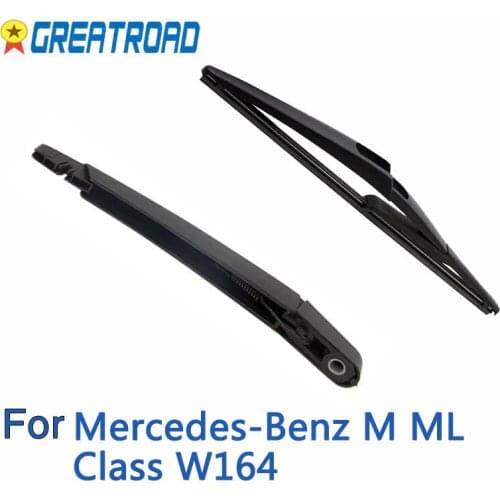 Wiper 12" Rear Wiper Blade & Arm Set Kit For Mercedes-Benz M ML Class W164 Windshield Windscreen Rear Window