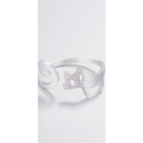 SMJEL Tiny Matte Pet Cat Rings Women Cute Animal Kitten Cat Accessories Anel Jewelry Christmas Gifts Feminino SYJZ101