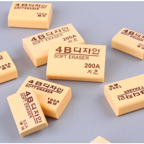 Student Stationery Eraser Wholesale 4B Eraser 50A/100A/200A Art Eraser Exam Drawing Eraser