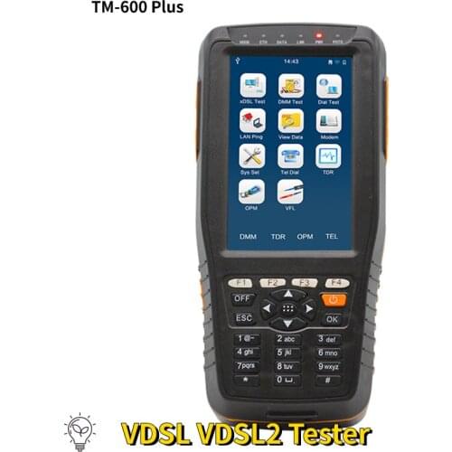 TM-600 VDSL VDSL2 Tester for xDSL Line test and Maintenance Tools ADSL/ADSL2/ADSL2+/VDSL2 /READSL/ Fast Copper tests with DMM