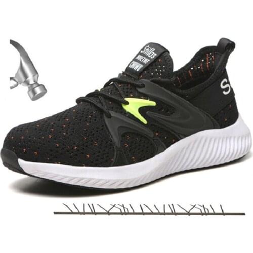 Summer Unisex Work Safety Shoes Safety Men Boots Steel Toe Work Shoes Anti-Smashing Lightweight Luxury Designer Sneakers