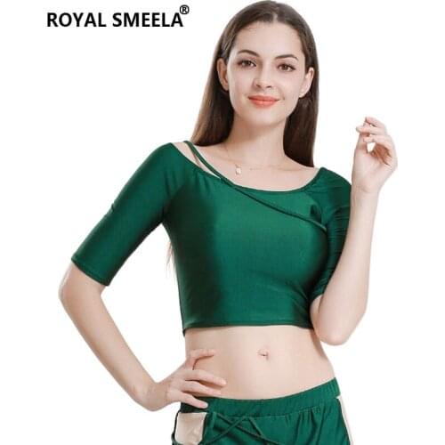 2021 New arrival belly dancing top daily casual tops sexy tops class practice top wear dancing clothes belly dance costume green