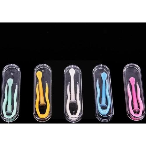 1Pc Colored Contact Lenses Tweezers And Suction Stick A Transparent Box Color Inserter Contact Remover Storage Lens With Ra Z6U1