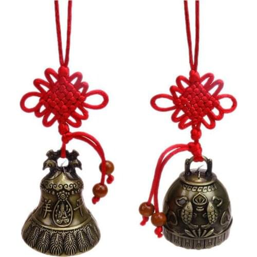 1Pcs Vintage Carve Wind Chimes Bell Copper Yard Garden Decor windbell Outdoor Hanging Home Temple Ornament Decor