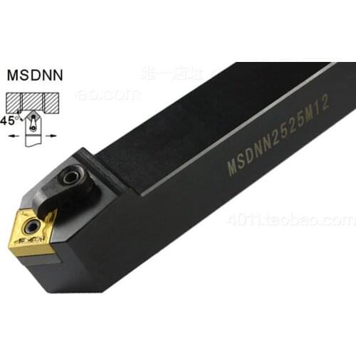 45Degree MSDNN 1616H12/2020K12/ External Turning Tools Holders CNC Lathe Cutting Machining Boring Toolholders