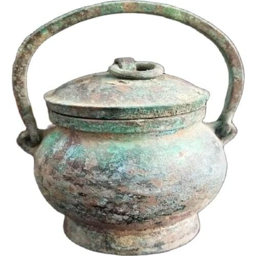 Antique bronzes, beams, sound and carbonization to remove heavy red spots and green rust