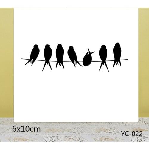 AZSG Happy bird Clear Stamps For DIY Scrapbooking/Card Making/Album Decorative Rubber Stamp Crafts