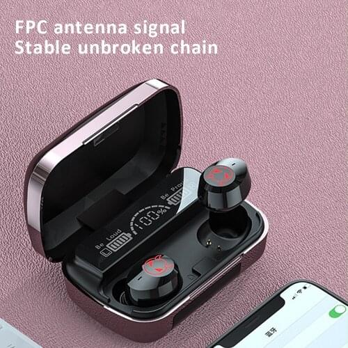 Wireless Bluetooth-compatible V5.1 Headphones M23 In-ear Mirror Monster IPX6 Waterproof High Fidelity Sports Earbud Microphone