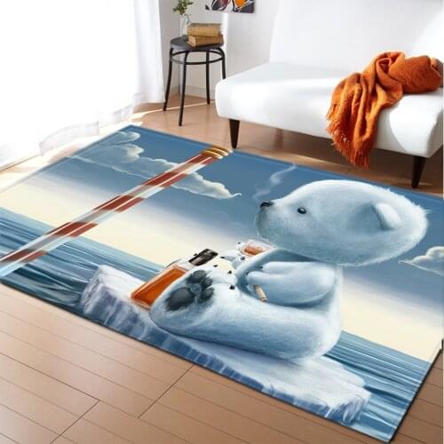 Cartoon Pattern 3D Printed Large Carpets For Child Bedroom Game Area Rugs Kids Room Play Floor Crawl Antiskid Floor Mat Rug Baby