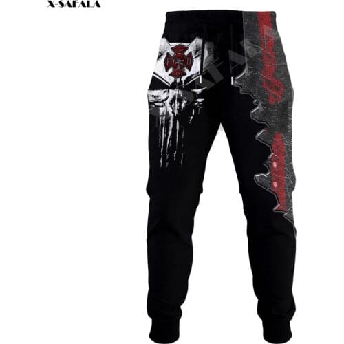 Firefighter Jobs Skull 3D Full Printed Trousers Men Women Sweatpants Casual Long Pants Joggers Cool Sports Pants Samurai