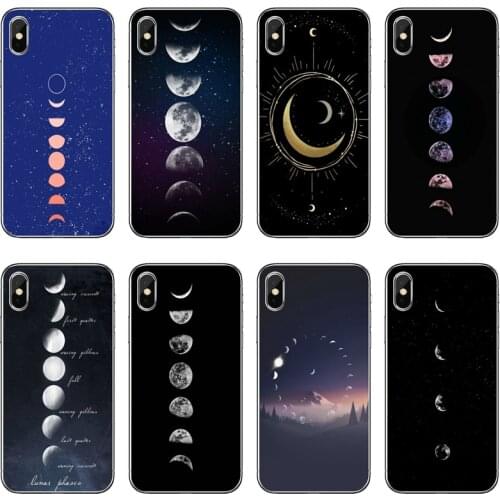 Moonlight Moon phases Accessories Phone Case For Huawei P30 P20 Pro P10 P9 P8 Lite Y5 Y6 Y7 Y9 P Smart Plus 2018 2019