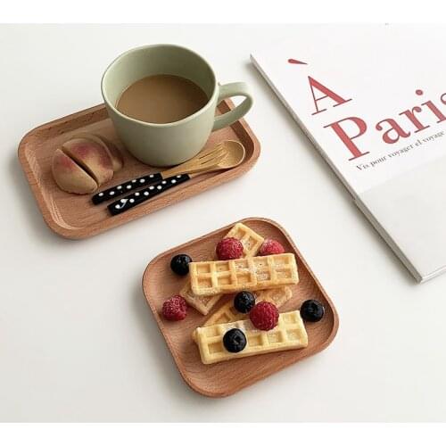 Wooden Table Tray Coaster Table Mat For Kitchen Dining Room Tea Coffee Insulation Heat Table Placemat Durable Cup Pad Home Decor