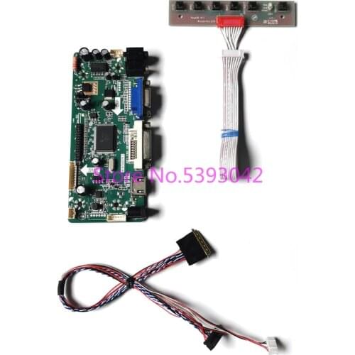 Fit HB140WX1-101/200/400/500 14" WLED VGA DVI 1366*768 LCD panel LVDS 40-Pin M.NT68676 display controller driver board kit
