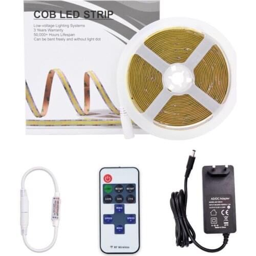 China Flexible Smd White 5M Led Light Strip With Adapter And Remote Bright Led Strip