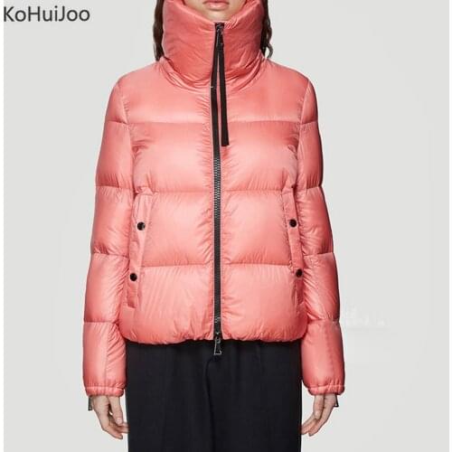Женские модные пуховики KoHuiJoo China At AliExpress