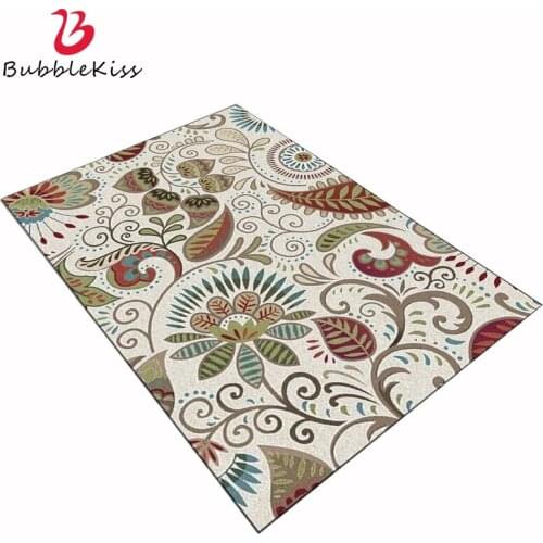 Bubble Kiss Carpets For Living Room Green Plant Flower Ethnic Style Carpet Rugs For Bedroom Home Ddecor Girls Room Floor Carpet