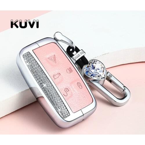 Leather Car Remote Key Case Cover Holder Shell For Land Rover Range Rover Sport Evoque Freelander For Jaguar XF XJ XE XJL XF