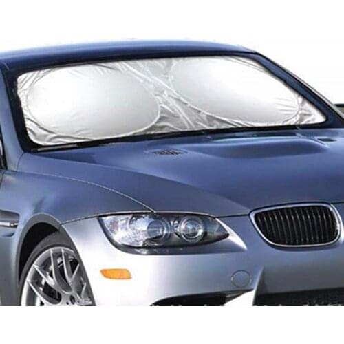 Car Windshield Sun Shade Front Window Sunshade Cover Folding Anti-UV Sun Visor Silver Car Protector Film For Car Accessoies