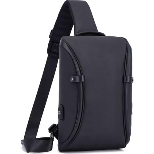 Famous Brand Men Chest Bag Waterproof Anti Theft USB Charging Cross Body Shoulder Messenger Bags for Male Boy
