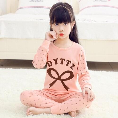 Baby Girl Clothes Cartoon Kids Pajama Sets Children Sleepwear Toddler Inflant Pyjamas Boys Long-sleeve Pyjama Enfant Cotton Suit