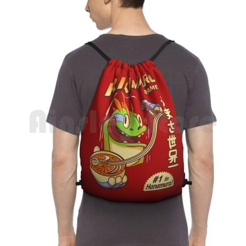 Rikimaru Ramen Hanamuras Best Backpack Drawstring Bag Riding Climbing Gym Bag Rikimaru Ramen Japanesse Food Lizard Marrs