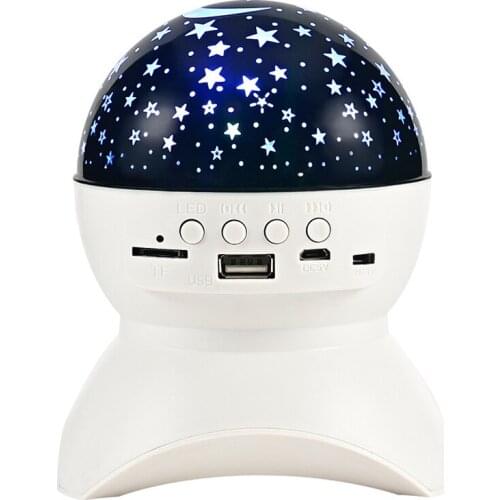 Led Starry projector lamp Disco Colorful DJ Stage Lights USB Wireless Bluetooth Speaker Music Romantic Atmosphere Night light