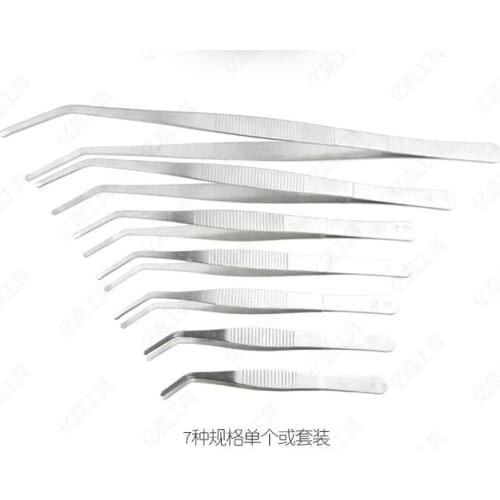 Thickening, lengthening and antiskid Stainless steel elbow tweezers Inclusion with water grass maintenance tool NO.C0430