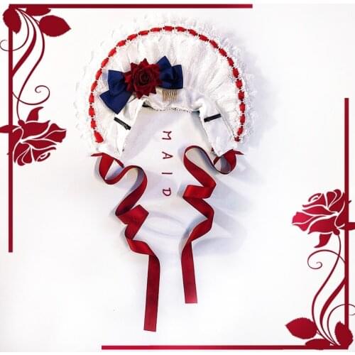 Japanese princess sweet lolita headwear palace lace Lolita bb cap bnt kawaii girl gothic lolita KC loli cos