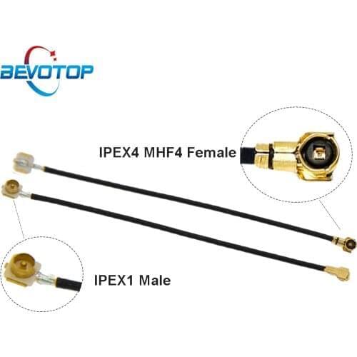 1PCS IPEX CABLE Male Plug IPEX1 to IPEX4 MHF4 u.fl IPX Female Jack Connector RF0.81 Coaxial Jumper WIFI 3G 4G Extensio Cable