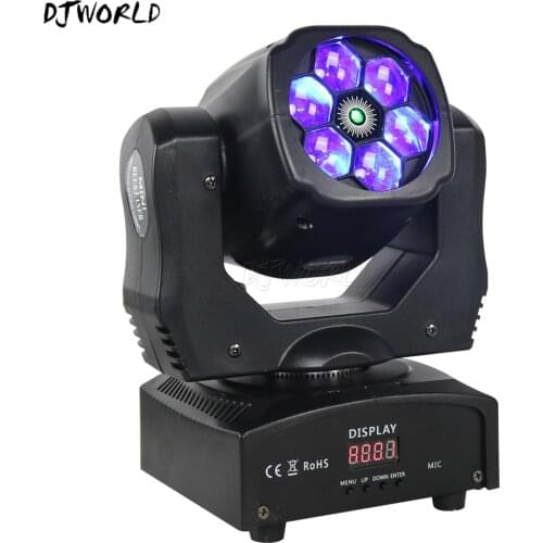 6x15w Laser Beam RGBW Moving Head Lighting with High Quality Support Multiple DMX Modes for DJ Professional Club Patry and KTV