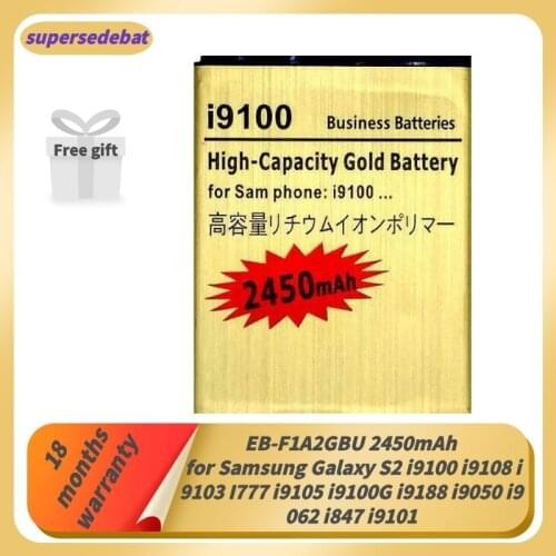 Supersedebat Bateria for Samsung Galaxy S2 I9100 I9108 I9103 I777 I9105 I9100G I9188 I9050 I9062 I847 I9101 Battery Mobile Track