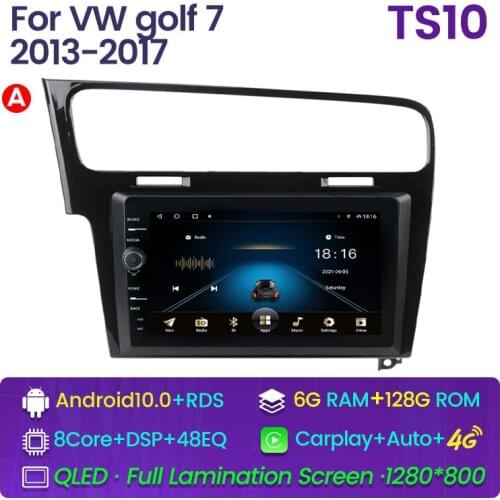 CAR Radio Multimedia Player For VW Volkswagen Golf 7 2013-2019 Android 10.0 Autoradio GPS Navigation DVR Camera WIFI IPS Screen