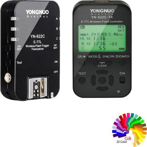 YONGNUO Wireless TTL Flash Trigger YN622C YN-622-TX KIT with High-speed Sync HSS 1/8000s for Canon 90D 80D 70D 760D 800D 5DIII