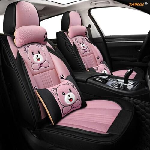 KAHOOL flax car seat covers For toyota avensis t25 wish prado 120 150 corolla prius 20 land cruiser 100 camry 40 50 car seats