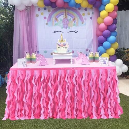 Baby Shower Tutu Decoration Table Skirt Wedding Birthday Christmas Party Tablecloth Table Tutu Cover Skirt Wedding Decor