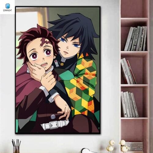 Diy oil painting by numbers Tomioka Giyuu coloring by numbers Japan Style modern modular painting on canvas home decor