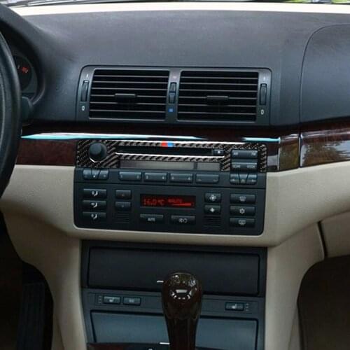 For BMW Old 3-Series 1998-2005 E46 The Carbon Fiber Central Control Upper Left Hand Drive Red. Solid Color. BMW Color