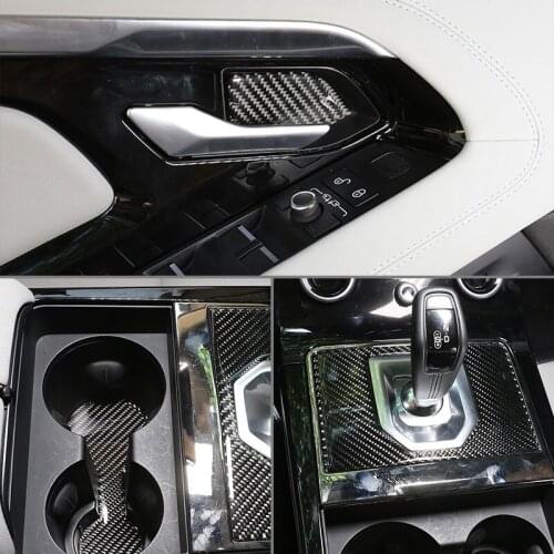 For Land Rover Range Rover Evoque 2020 Car Interior Modification Accessories Real Carbon Fiber (Soft) Decorative Protective
