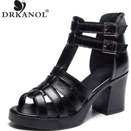 DRKANOL Womens High-heeled Shoes