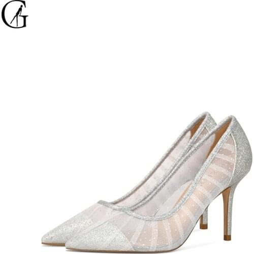 Женские туфли с открытым носом GOXEOU China At AliExpress