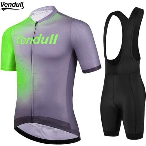 VENDULL Summer Cycling Jersey Set 2021 Maillot Ropa Ciclismo Cycling Bicycle Clothing MTB Bike Clothes Uniform Pro Cycling Set