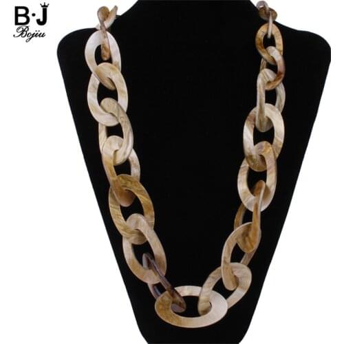 Round Plastic Link jewelry long necklace colors new 2017 fashion quality Acrylic jewelry NK1007
