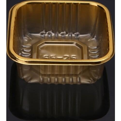 50g 100g Square Moon Cake Trays Mooncake Package Box Container Holder 100Pcs