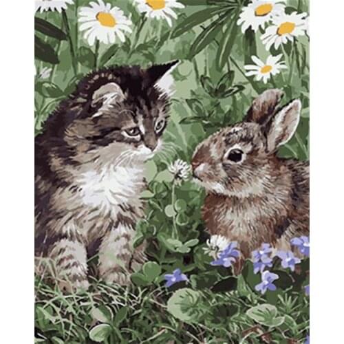 Love.Thanks Animal Diamant Painting Cat Diamond Painting Set Needlework Diamond Painting Full Drill New Arrivals