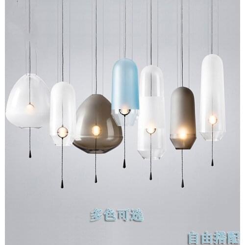 Nordic glass ball crystal light globe luminaire suspendu luzes de teto ventilador de techo lamparas de techo