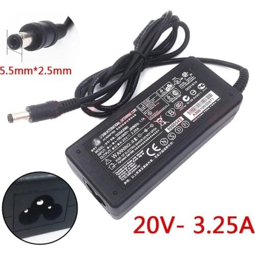 New 20V 3.25A 65W AC/ DC Adapter Power Supply For zebra GK888TT GK888T GK888CN LP2844 Barcode Label printer