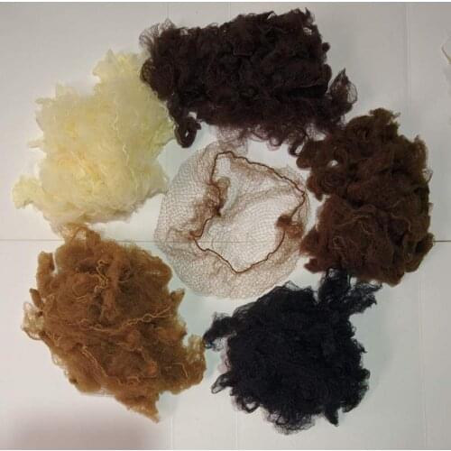 Wholesale 500pcs 20inch hairnet 5mm nylon hair nets invisible disposable hair net five colors mix hair bond