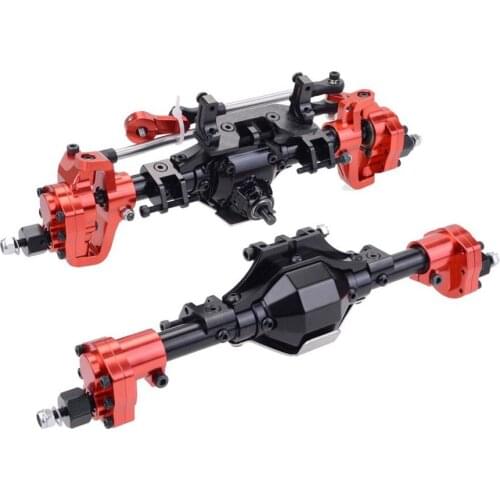 SCX10 Front Rear Portal Axle Aluminum Alloy CNC Anodized Full for 1/10 RC Crawler Car Axial SCX10 III 90047 90046 Upgrade Parts