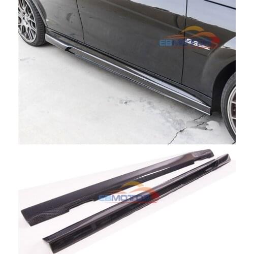Real Carbon Fiber side skirts spoiler splitter for Mercedes benz W204 C63 F/L Coupe Sedan 12-15 M144